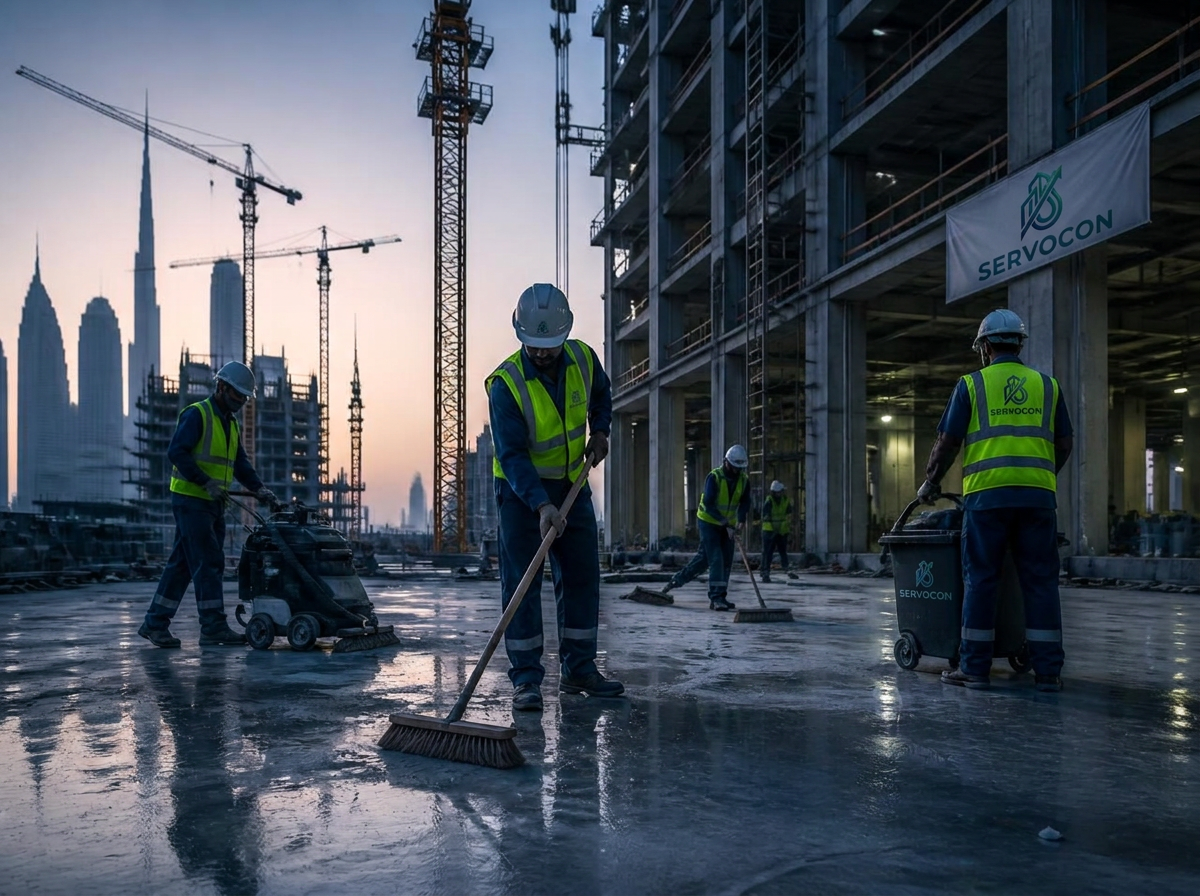 Construction Site Cleaning service by SERVOCON